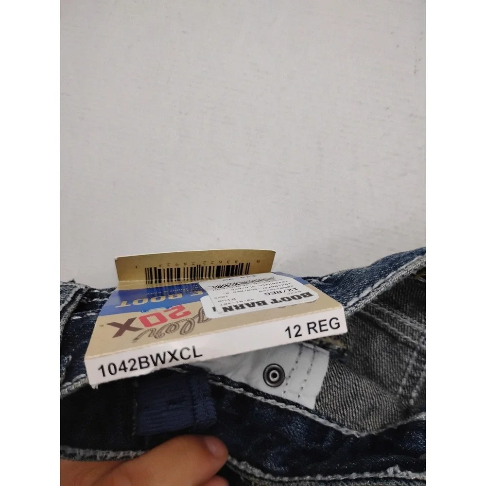 Wrangler 20X Boy's Vintage Boot Cut Jeans Thick Stitch Size 12 Regular